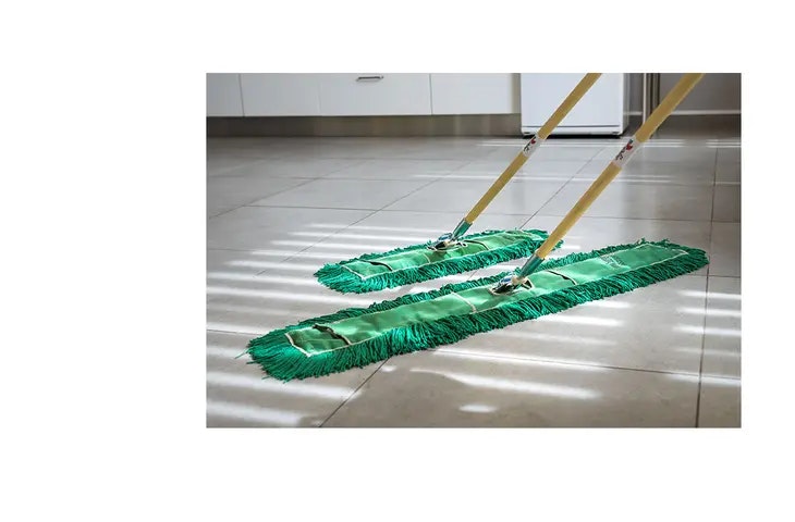 Kokvilnas mops koka kāts