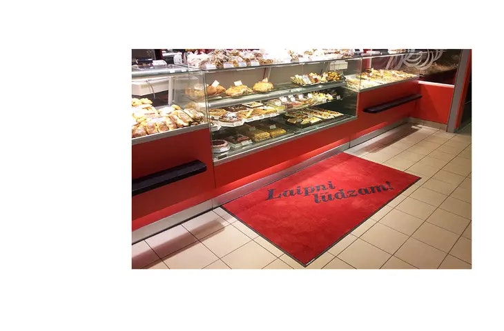 Elis paklājs laipni lūdzam sarkans