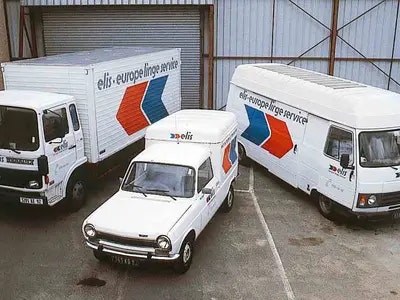 Les camions Elis Europe Linge Service